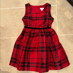 Cat & Jack Red and Black Plaid Formal Dress